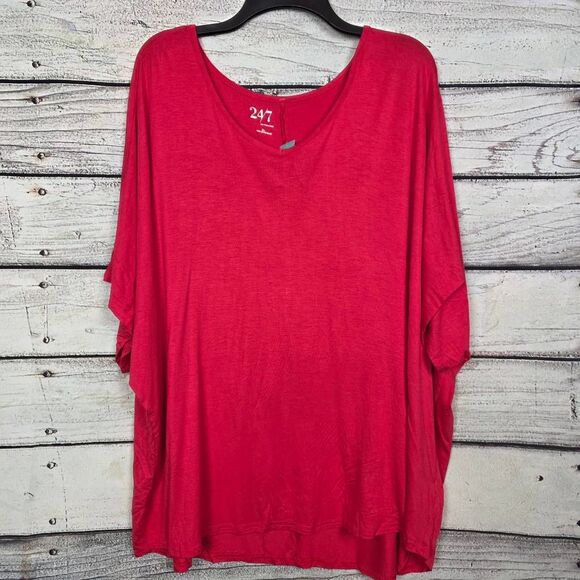 Maurices 24/7 Coral Dolman Top Women’s 3X NWT - Picture 1 of 5